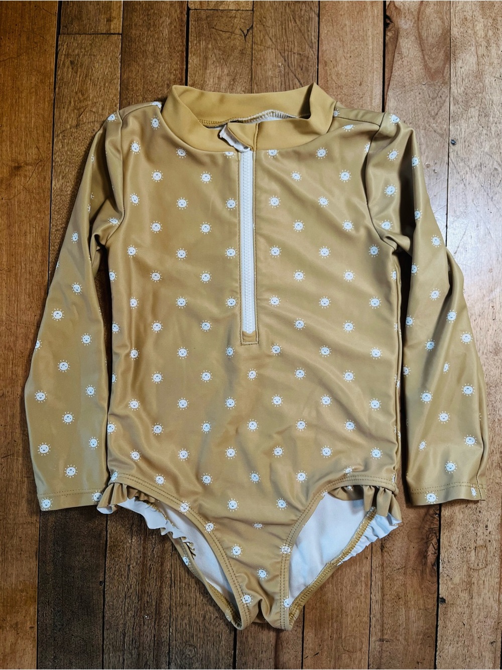 Little Planet Carter’s Long Sleeve One-Piece Rash Guard Swimsuit for girls